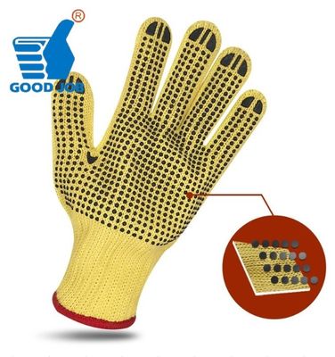 Aramid Fiber Insulated  Cut 5 Resistant Gloves With PVC Dots